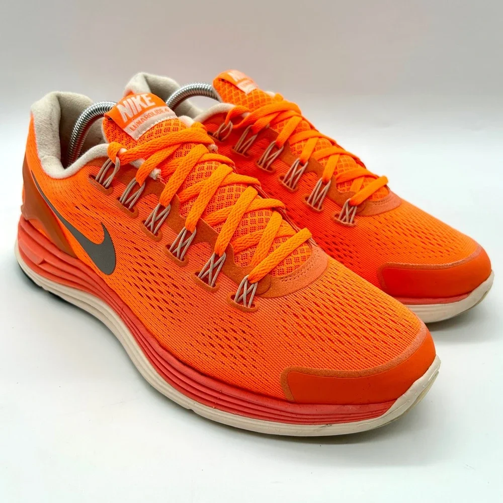 Nike LunarGlide 4 Men's Running‎ Shoes 10 Orange Athletic Sneakers 524977-808